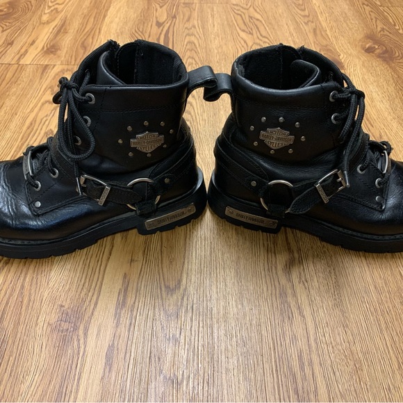 Women’s, black, Harley Davidson boots. 8.5. - Picture 2 of 9